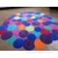 living room decoration customized shape wool rug